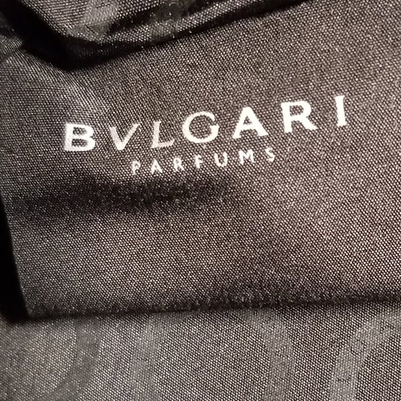 Bulgari BVLGARI Metallic Shimmer Black Zippered Bag 11" x 9” - Picture 11 of 12
